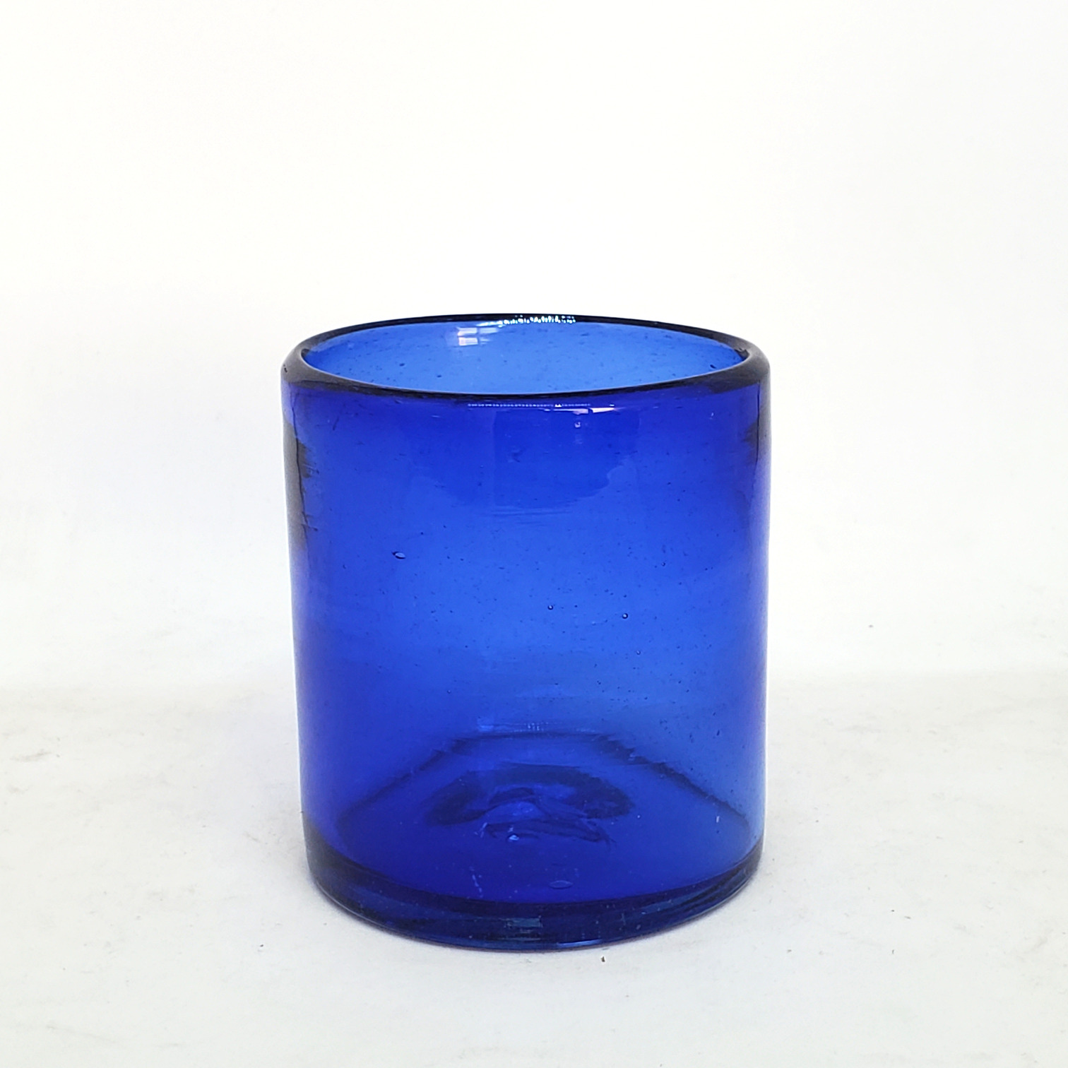 VIDRIO SOPLADO / s 9 oz color Azul Cobalto Slido (set de 6)